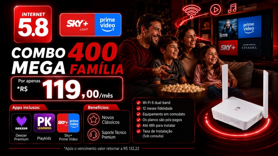 Promoção Plano 400 Mega
