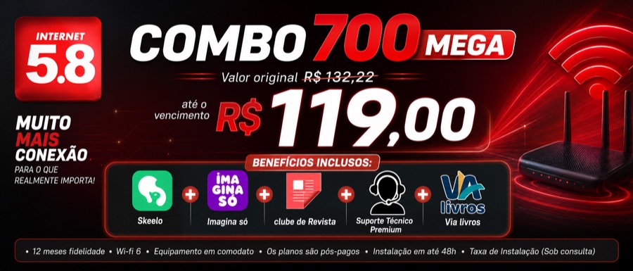 Promoção Plano 700 Mega